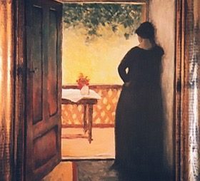 Žena ve dveřích